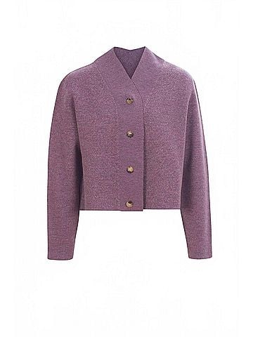 Rachel Comey Women's Vrod Cardigan in Prune Plum (view 2)