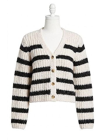 Gentle Fawn Melanie Sweater in Black/ White (view 1)