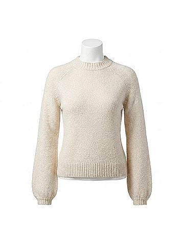 Smartwool Women's Cozy Lodge Bell Sleeve Sweater in Natural Heather (view 1)