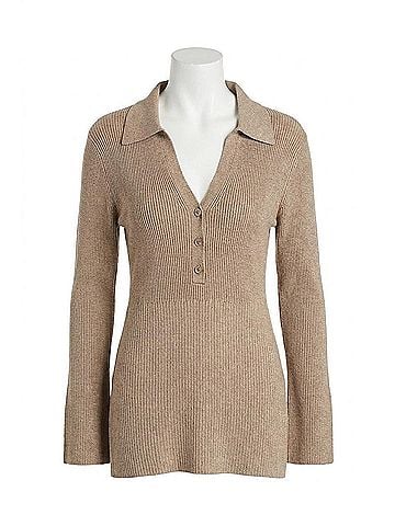 525 America Gemma Top in Cashew Heather (view 1)