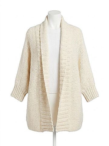 Brochu Walker Dante Cotton Wool Blend Shrug in Ivory (view 1)