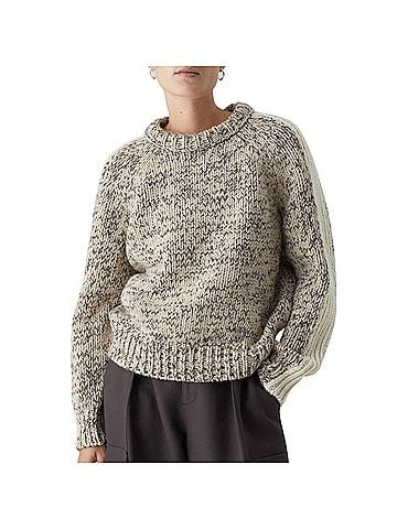 Closed Chunky Crew Neck Sweater in Nude (view 2)