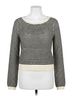 Bishop + Young Stripes Gray Women's Archer Pullover Sweater in Black Stripe Size S - photo 1