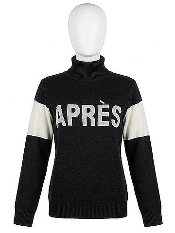 Elan Apres Turtleneck Sweater in Black (view 1)