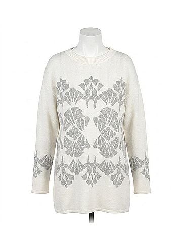 Stella Carakasi Eye Candy Sweater in Ivory/ Light Gray (view 1)