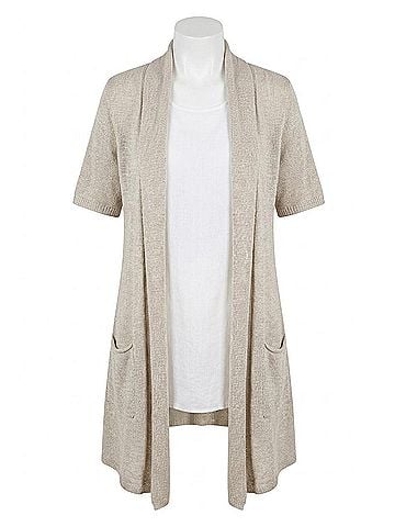 Stella Carakasi No Regrets Cardigan in Flax (view 1)