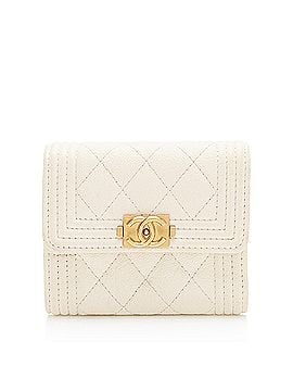 Chanel Chanel Caviar Leather Boy Compact Wallet (view 1)