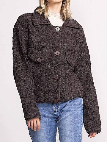 Pink Martini Erika Sweater in Dark Grey (view 2)