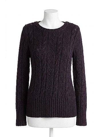 Kensie Punk Yarn Sweater in Black (view 1)