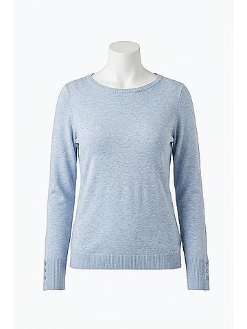 Tribal Women's Boat Neck Sweater in Glacier (view 1)