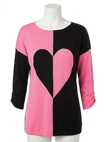Angel Heart Sweater in Black Multi (view 1)