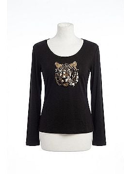 French Kyss Taylor Long Sleeve Top in Blkgold (A/S) (view 1)