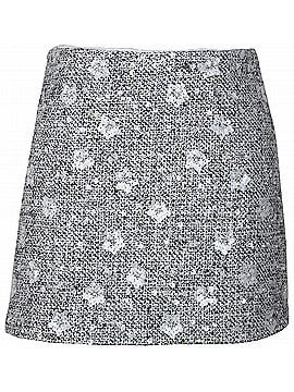 Lucy Paris Rosalyn Sequin Tweed Mini Skirt in Grey (view 1)