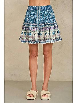 M.A.B.E Myla Skirt in Blue (view 2)