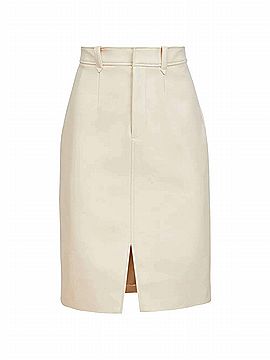 Toccin Noelle Knee Length Pencil Skirt in Almond (view 1)