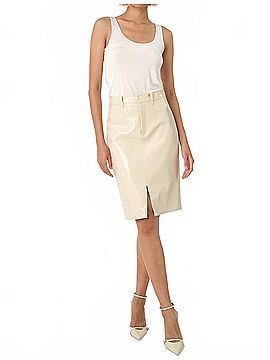 Toccin Noelle Knee Length Pencil Skirt in Almond (view 2)