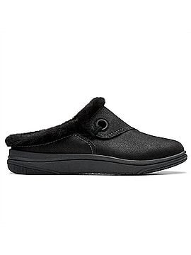 Clarks Women's Breeze Myth Clogs in Black (view 1)