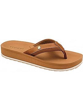 Cobian Women's Reya Rise Flip-Flop Sandals in Tan (view 1)