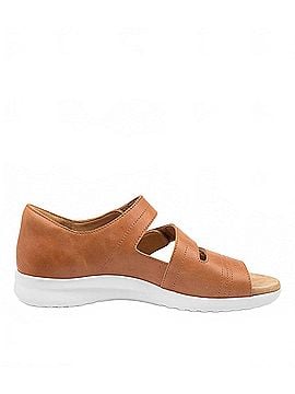 Ziera Women's Bardot Sandals - Extra Wide in Tan/White (view 1)