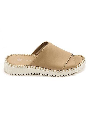 Eric Michael Women's Gloria Slide Sandals in Taupe (view 1)