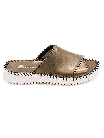Eric Michael Women's Gloria Slide Sandals in Pewter (view 1)