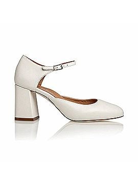 Joan Oloff Women's Sally Mestico Luxury Nappa Pump in Off White (view 1)