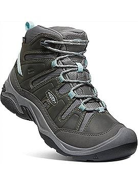 Keen Women's Circadia Mid Waterproof Boots in Steel Grey/Cloud Blue (view 1)