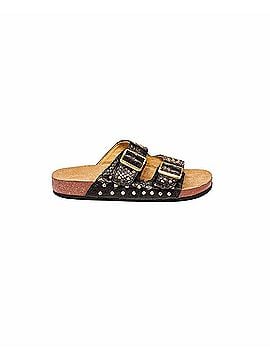 CLARIS VIROT Women's Odette Sandals in Python Black (view 1)