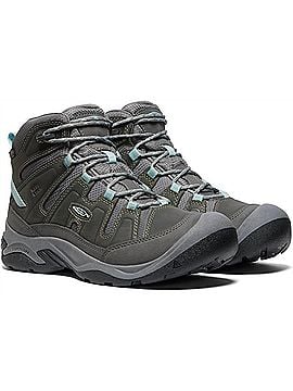 Keen Women's Circadia Mid Waterproof Boots in Steel Grey/Cloud Blue (view 2)