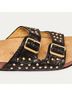 CLARIS VIROT Black Women's Odette Sandals in Python Black Size EU 39 - photo 2