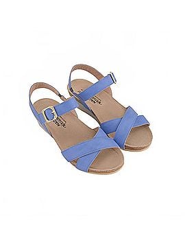 Naot Women's Throne Wedge Sandal in Sapphire Blue (view 2)