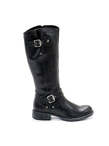 Eric Michael Women's Montana Knee-High Leather Boot in Black (view 1)