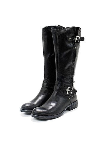 Eric Michael Women's Montana Knee-High Leather Boot in Black (view 2)