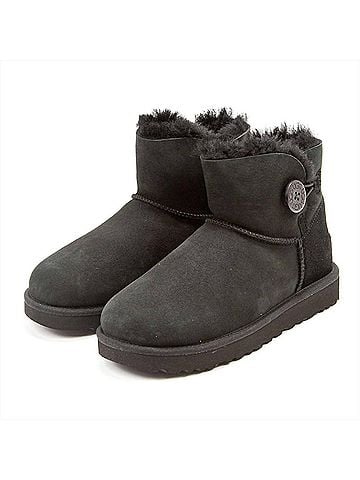 Ugg Women's Mini Bailey Button Ii Boot in Black (view 2)
