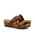 Eric Michael Brown Women's Liat Platform Sandals in Brown Size 8 - photo 3