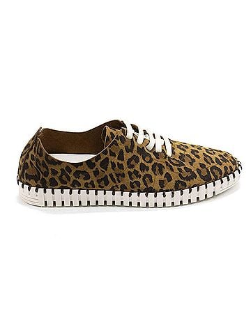 Eric Michael Women's Stacie Lace-Up Casual Sneaker in Leopard (view 1)
