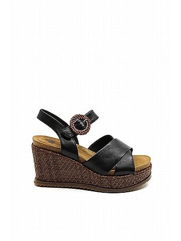 Sofft Women's Dorathy Wedge Sandal in Black (view 1)