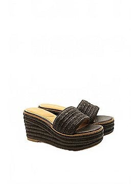 Dolce Vita Women's Throne Wedge Sandal in Chocolate Raffia (view 2)