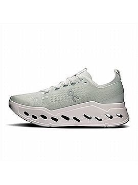 On Women's Cloudsurfer Max Running Shoes in Iceberg/Ivory (view 2)