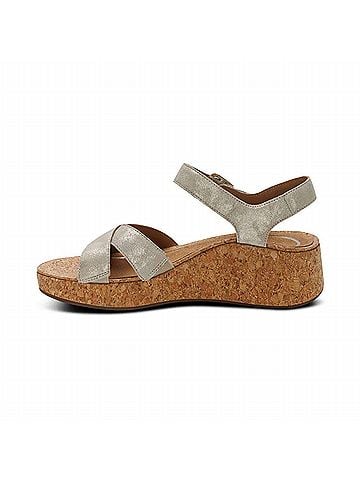 Aetrex Women's Flora Sandal in Champagne (view 2)