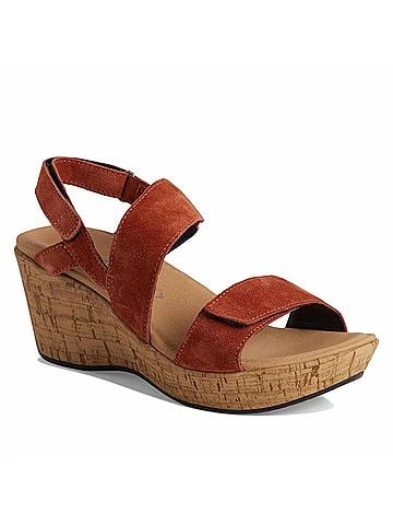 Naot Women's Sunrise Sandal in Spice Suede (view 2)