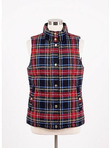 Gretchen Scott Designs Duke Of York Puffer Vest in Black Multi (view 1)