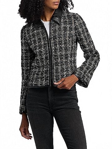 Rag & Bone Eloise Blazer in Black Plaid (view 2)