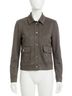 Drew Solid Gray Berlin Stretch Sueded Jacket in Charcoal Size L - photo 1