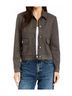 Drew Solid Gray Berlin Stretch Sueded Jacket in Charcoal Size L - photo 2