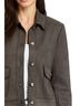 Drew Solid Gray Berlin Stretch Sueded Jacket in Charcoal Size L - photo 3