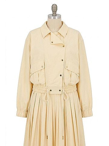 En Saison Elspeth Button Jacket in Butter Yellow (view 1)