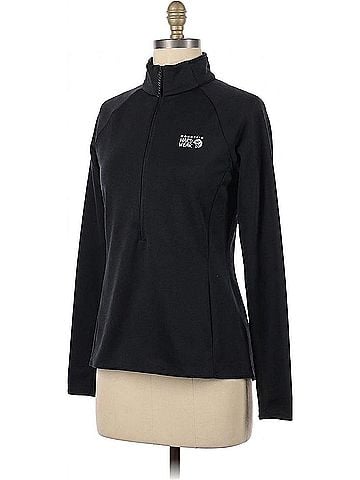 Mountain Hardwear Polartec Power Stretch Pro 1/4 Zip Jacket in Dark Storm (view 1)