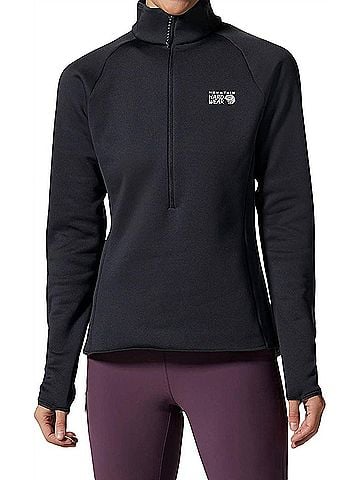 Mountain Hardwear Polartec Power Stretch Pro 1/4 Zip Jacket in Dark Storm (view 2)