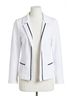 Drew Solid White Kristen Terry Jacket in White Size L - photo 1